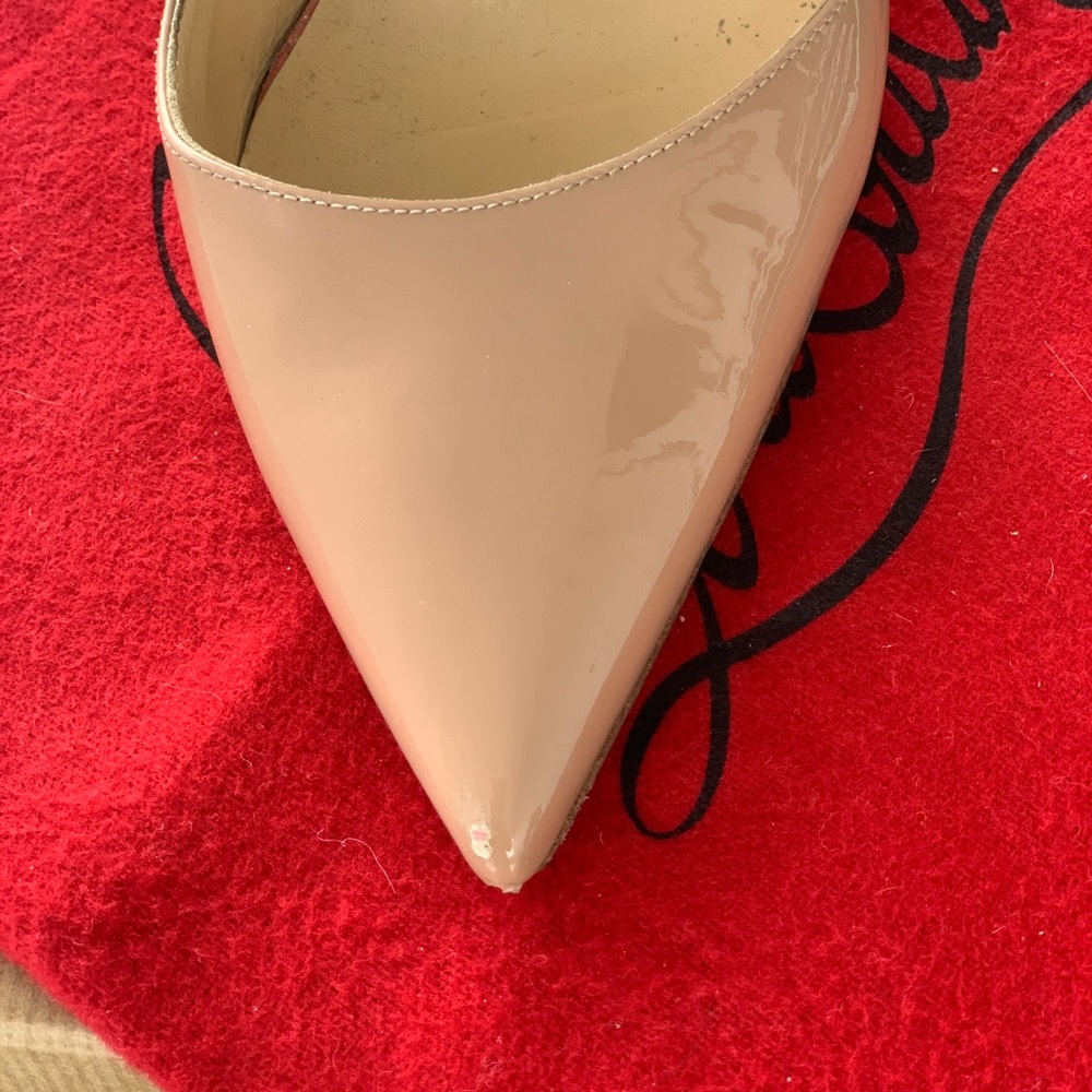 Christian Louboutin So Kate 120 Patent Nude 38.5 - Picture 6 of 8